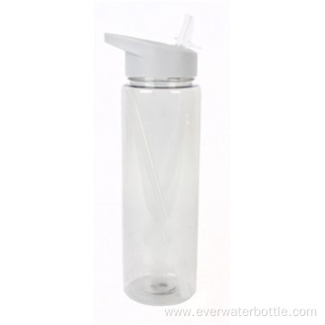 740mL Single Wall Water Bottle With Straw